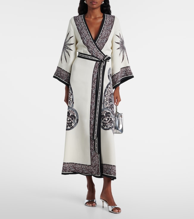La DoubleJ Printed wrap dress