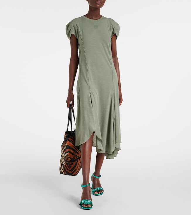 Loewe Paula's Ibiza cotton-blend midi dress