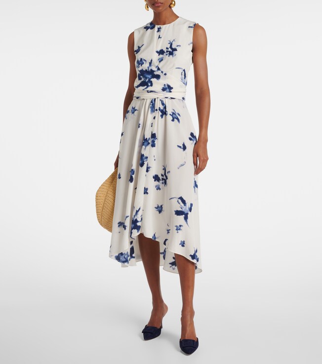 Altuzarra Penny floral silk wrap dress