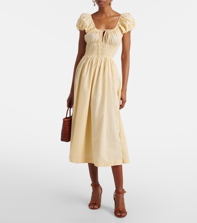 Dôen Quinn cotton poplin midi dress