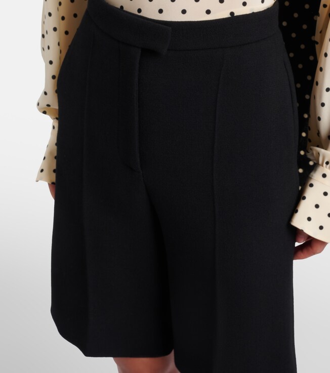 Valentino Garavani Valentino Garavani VGold virgin wool Bermuda shorts