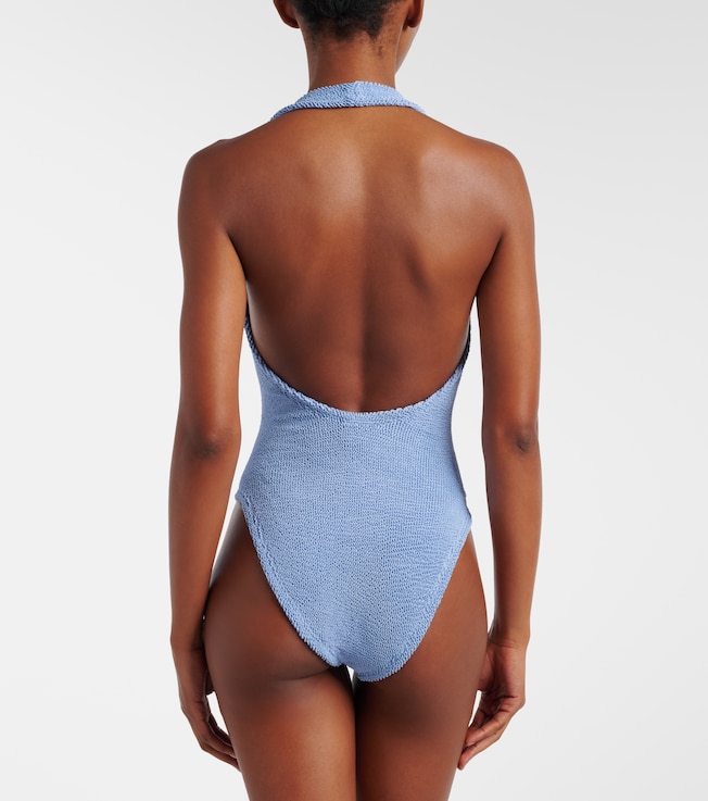 Hunza G Hunza G Sandy halterneck swimsuit