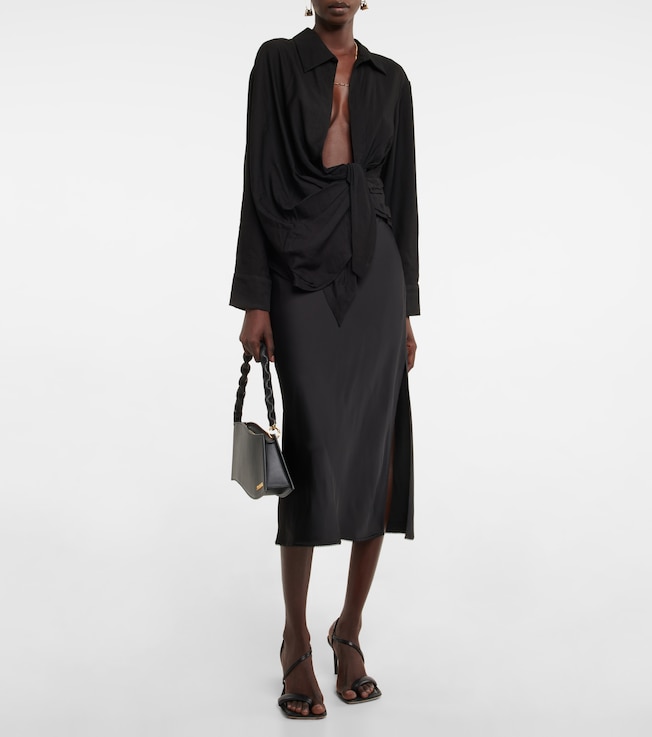 Jacquemus La Chemise Bahia tie-detail shirt