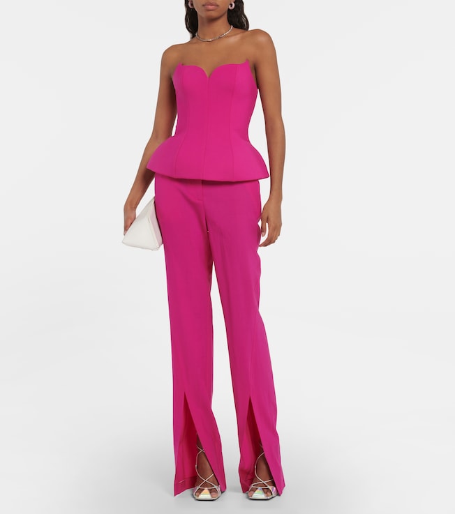 GIUSEPPE DI MORABITO Wool-blend bustier