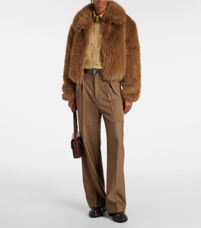 The Frankie Shop Hope faux fur jacket