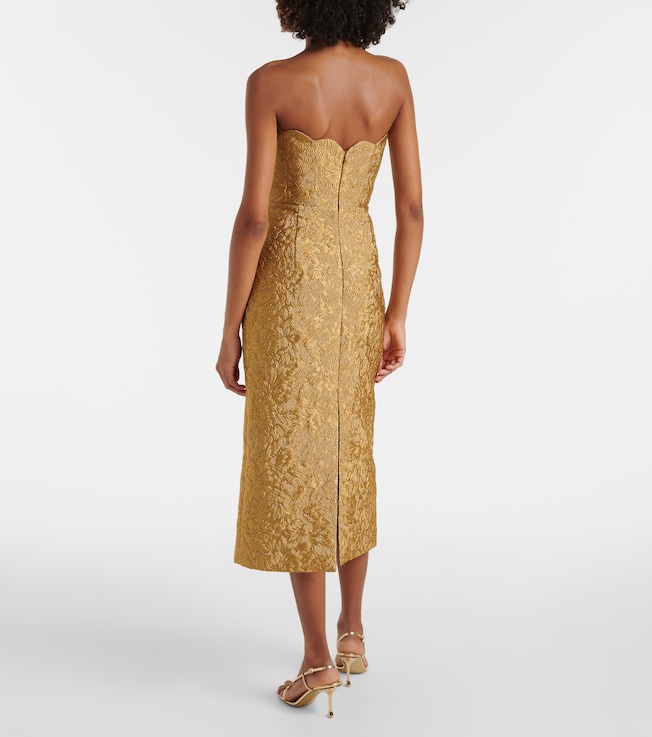 Markarian Markarian Marcella floral brocade cocktail dress
