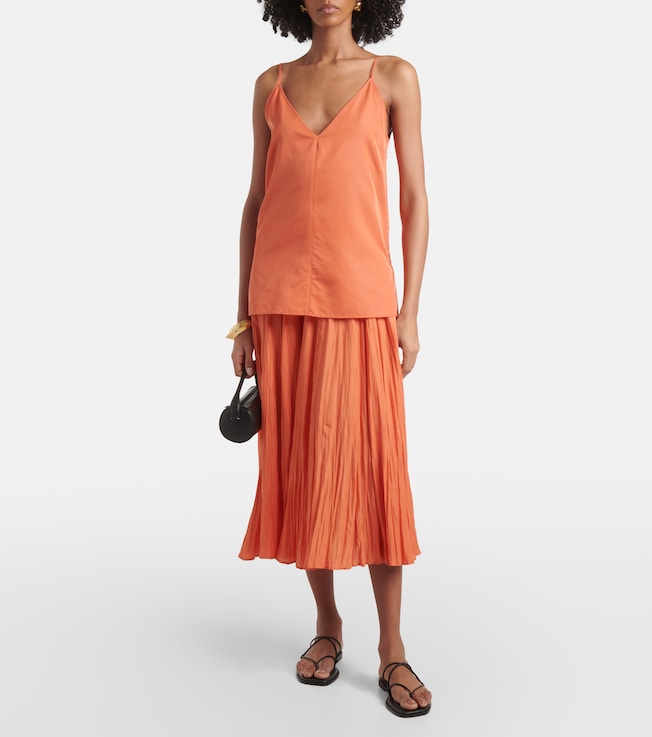 JOSEPH Sully silk midi skirt