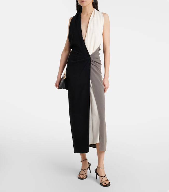 Proenza Schouler Elsa draped crêpe midi dress
