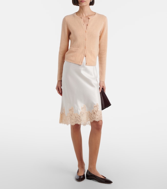 Dôen Elowette lace-trimmed silk longuette