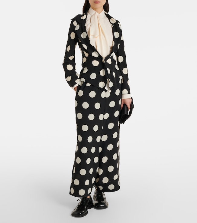 Junya Watanabe Polka-dot georgette blazer