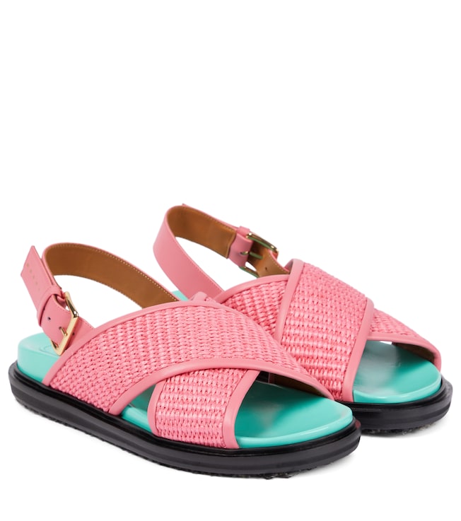 Marni Fussbett raffia sandals