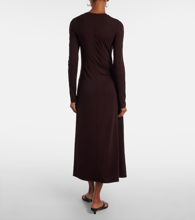 Vince Vince Ruched jersey maxi dress