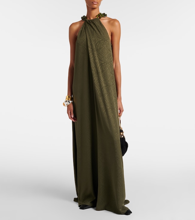 JOSEPH Parc printed silk maxi dress
