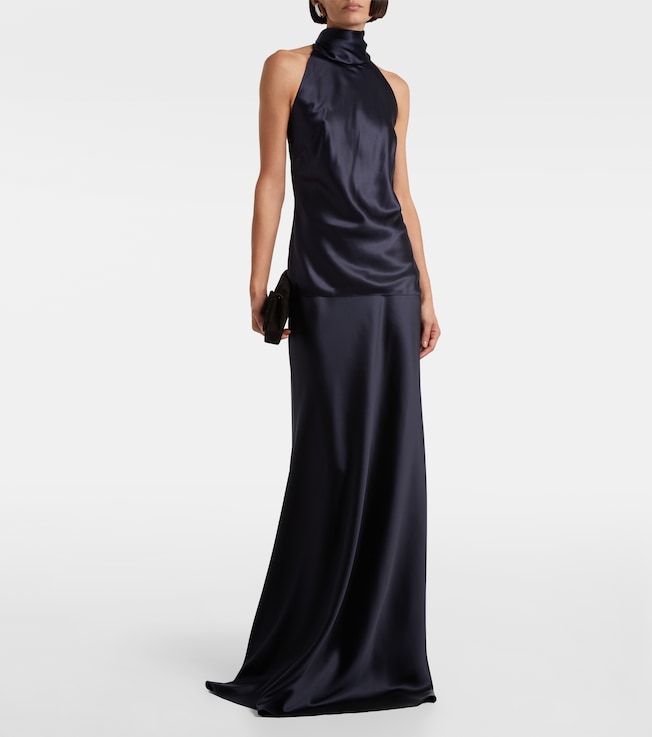 Ralph Lauren Collection Chilton silk-blend charmeuse top