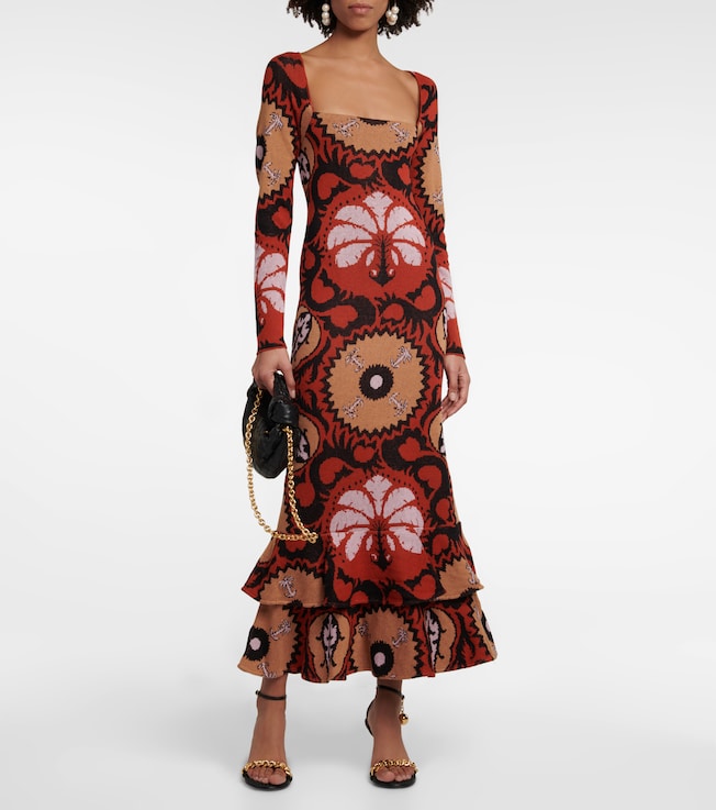 Johanna Ortiz Artful Dream cotton midi dress