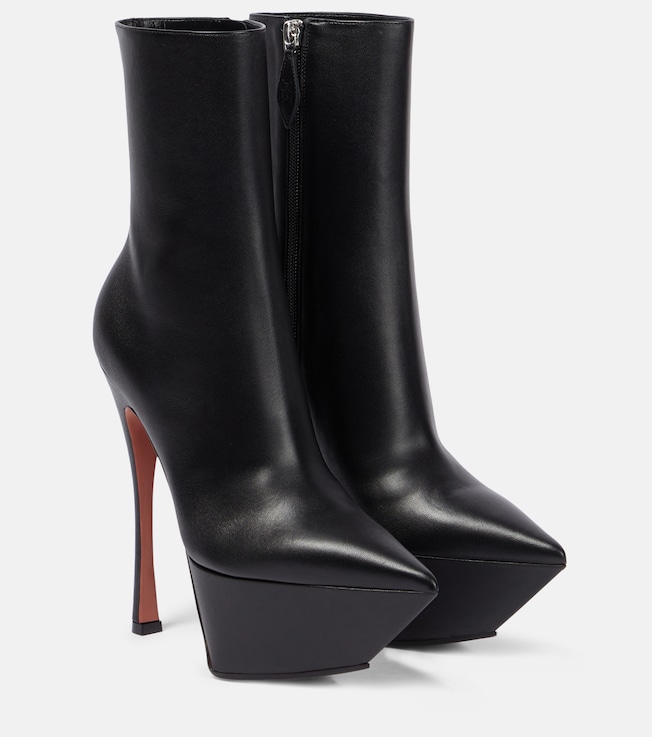 AMINA MUADDI Yigit leather platform ankle boots