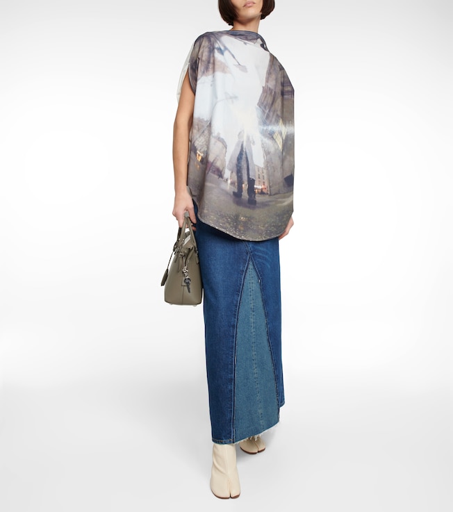 MM6 Maison Margiela Printed cotton top