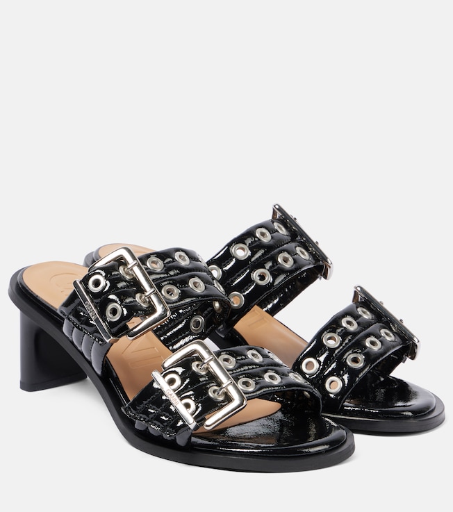 GANNI Quilted mules