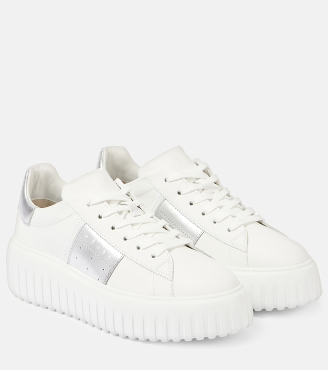 Hogan H-Stripes leather platform sneakers