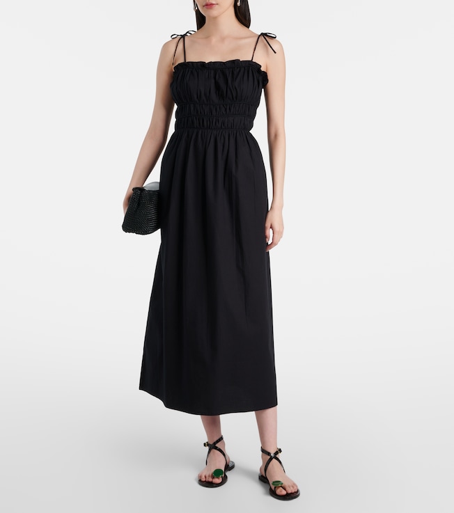Melissa Odabash Ophelia smocked cotton midi dress