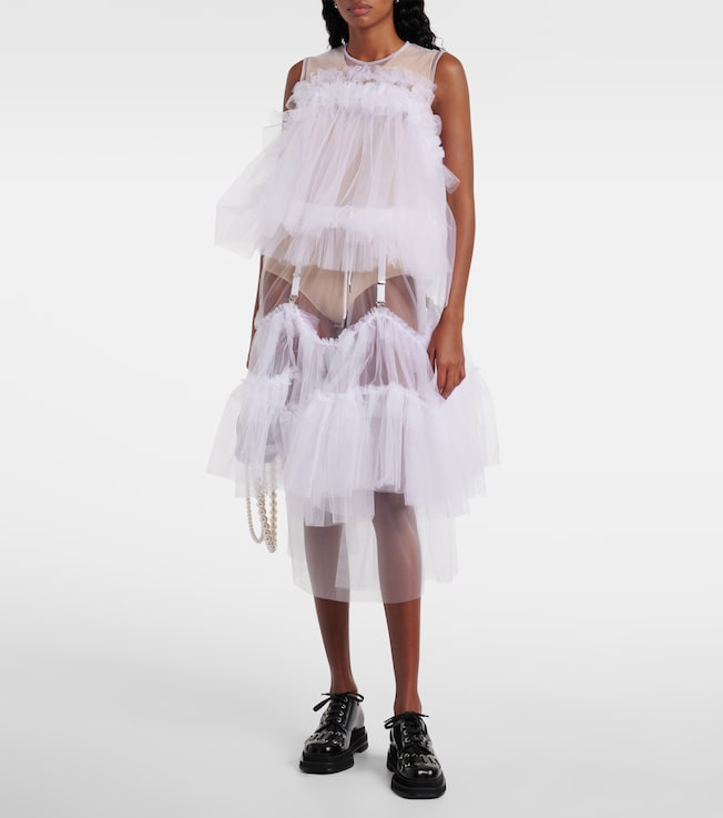 Noir Kei Ninomiya Ruffled tulle top
