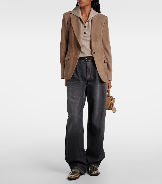 Brunello Cucinelli Suede blazer