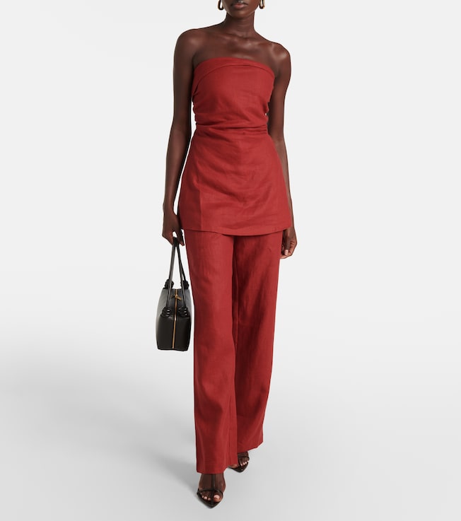 Faithfull Lulea linen wide-leg pants