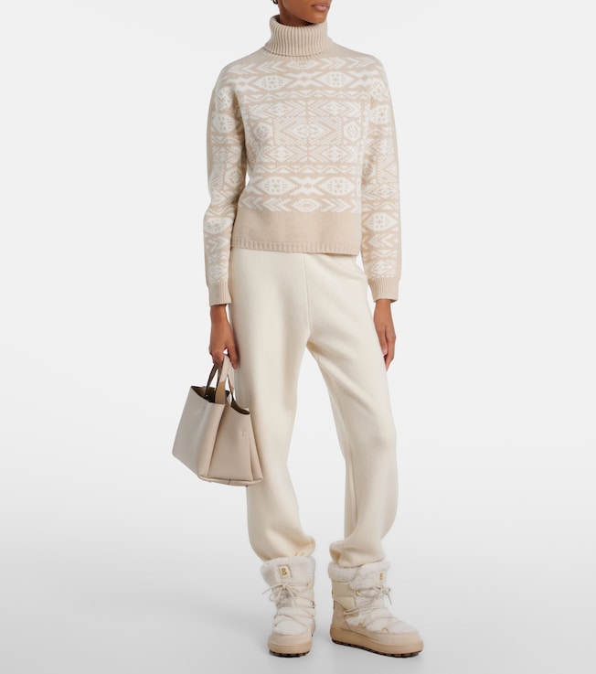 BOGNER Bogner Nadin wool and cotton-blend turtleneck sweater