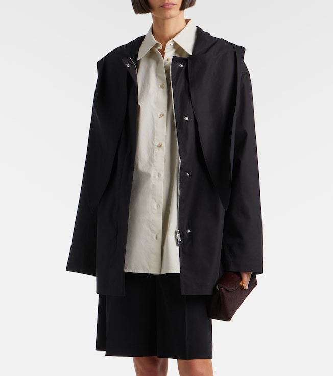 TOTEME Scarf-detail cotton jacket