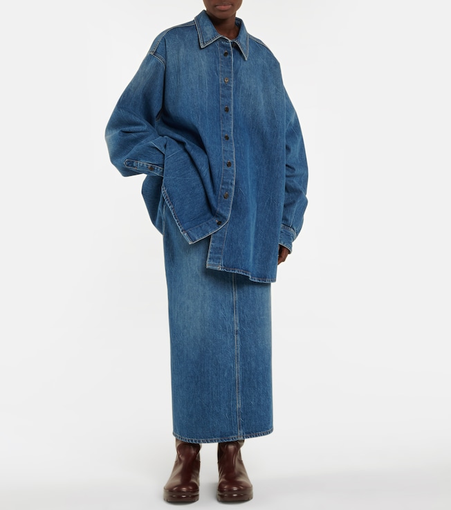 The Row Frannie denim shirt