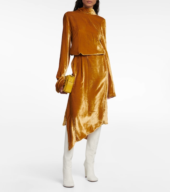 Petar Petrov Agento velvet midi dress