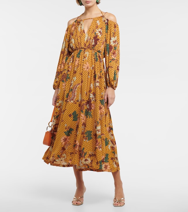 Ulla Johnson Noemi floral printed jersey midi dress