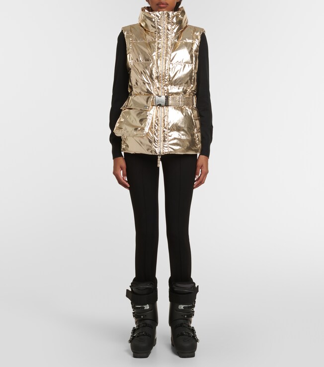 JETSET Gardena metallic puffer vest