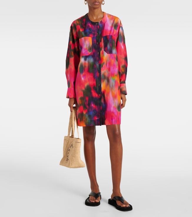 Eres Galaxie cotton and silk shirt dress