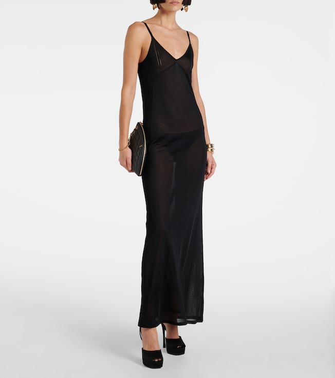 Saint Laurent Jersey slip dress