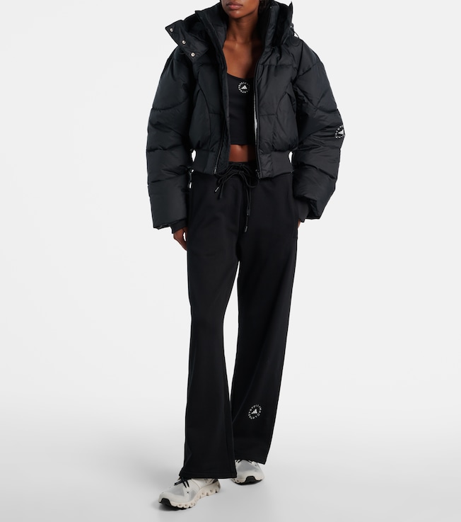 adidas by Stella McCartney High-rise French terry sweatpants