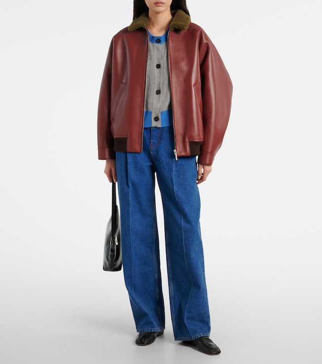 Marni High-rise wide-leg jeans