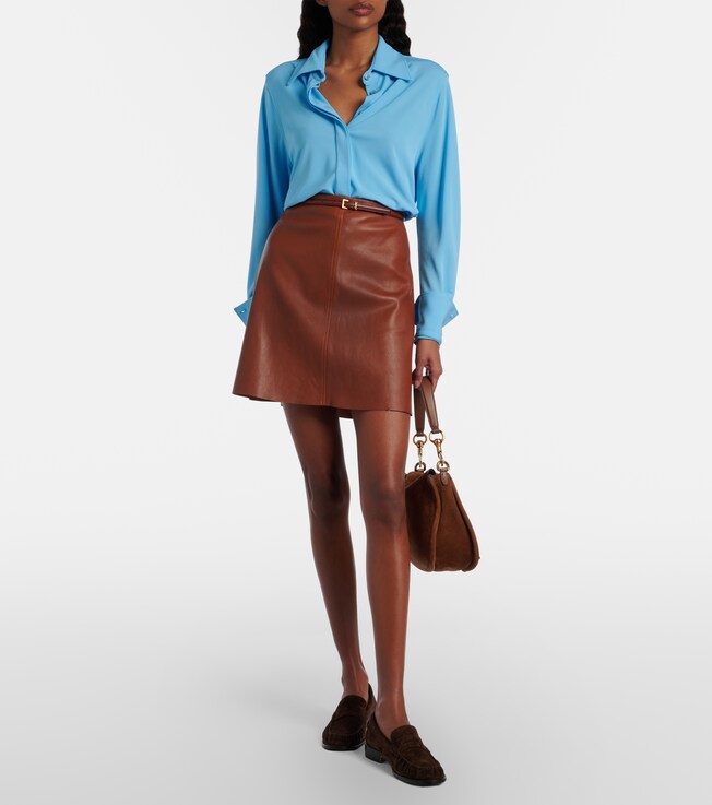 Stouls Lucie 22 leather miniskirt