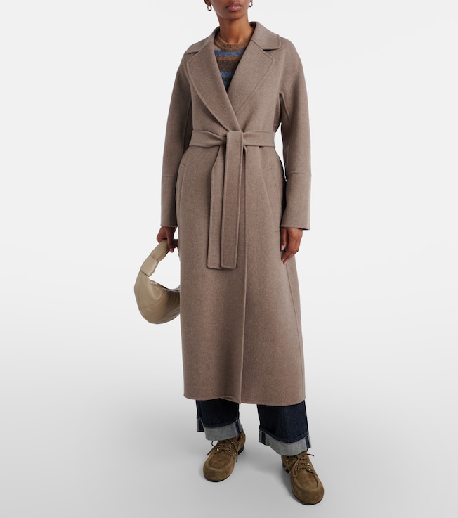 S Max Mara Elisa virgin wool wrap coat
