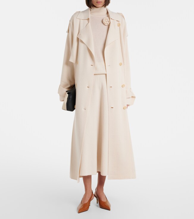 Jardin des Orangers Wool and cashmere trench coat