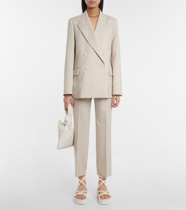 JOSEPH Coleman high-rise virgin wool slim pants