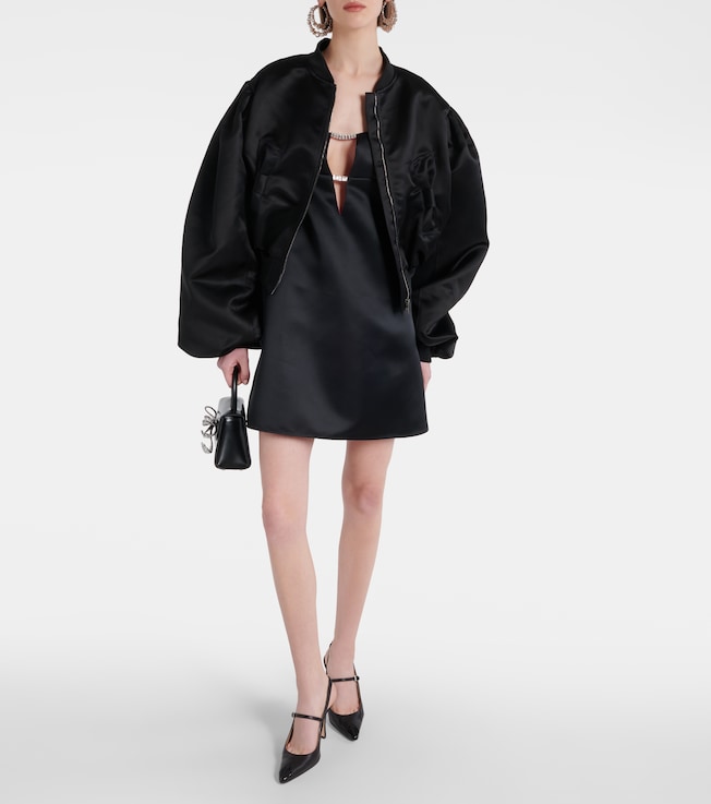 Nina Ricci Cutout satin minidress