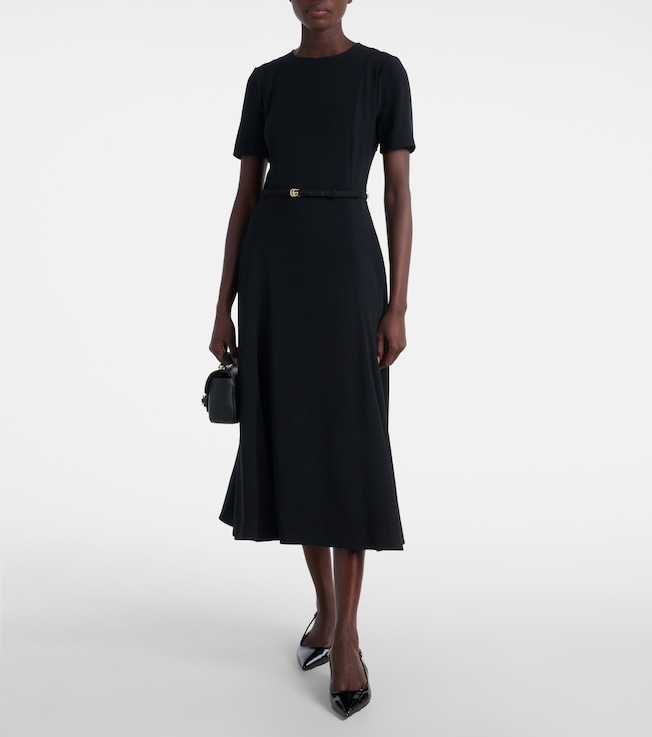 Gucci Double G belted midi dress