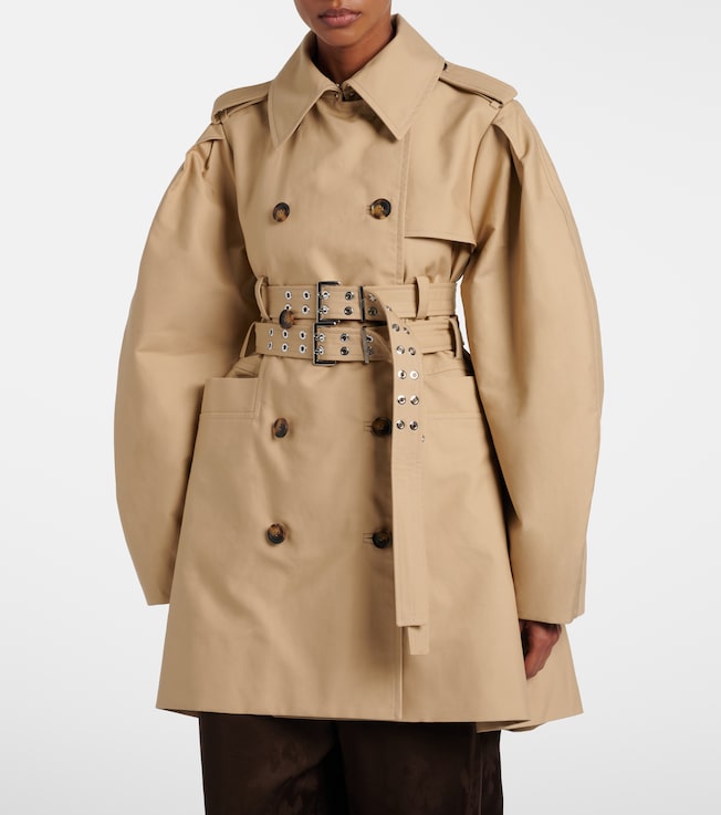 GANNI Cotton trench coat