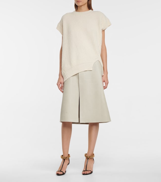 Stella McCartney Cashmere-blend ribbed-knit top