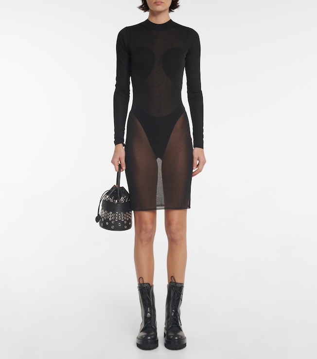 Alaïa Voile sheer minidress