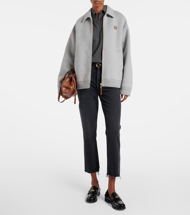 Agolde Riley high-rise cropped straight jeans
