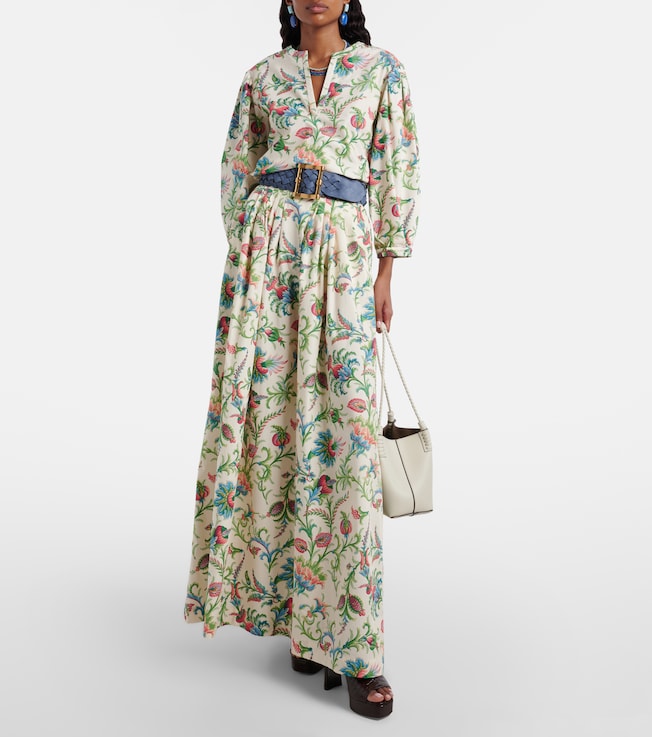Etro Floral cotton blouse
