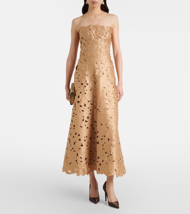 Costarellos Vella floral lace cocktail dress