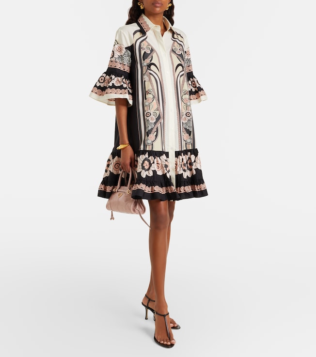 La DoubleJ Choux printed cotton poplin shirt dress